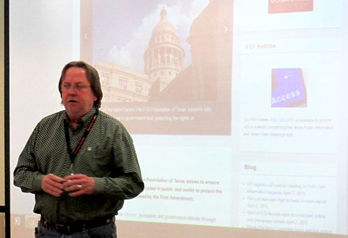 Dan Malone on the Freedom of Information Foundation during the Public Access Panel on Friday.